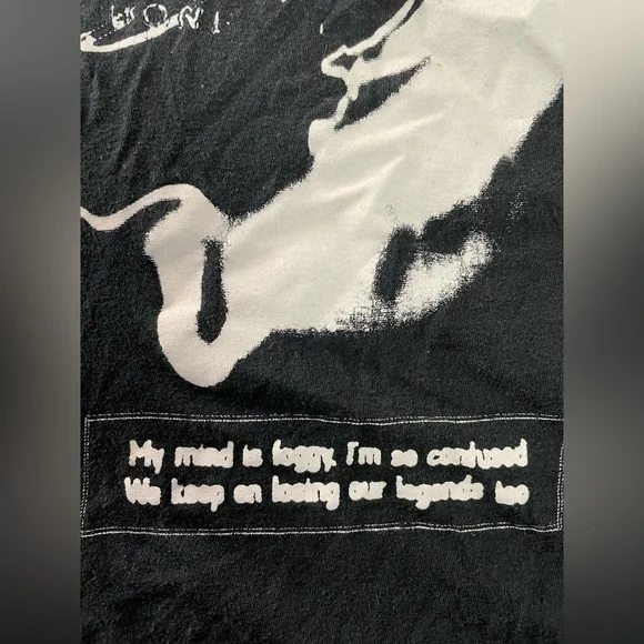 999 Black Skull Crew T Shirt Size Large Short Used - Picture 3 of 12